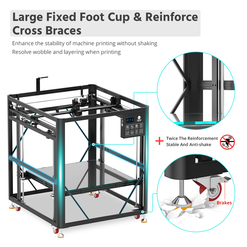 NEWEST Tronxy VEHO Series 600  - огляд і ціна Corexy 3D Printer Kit